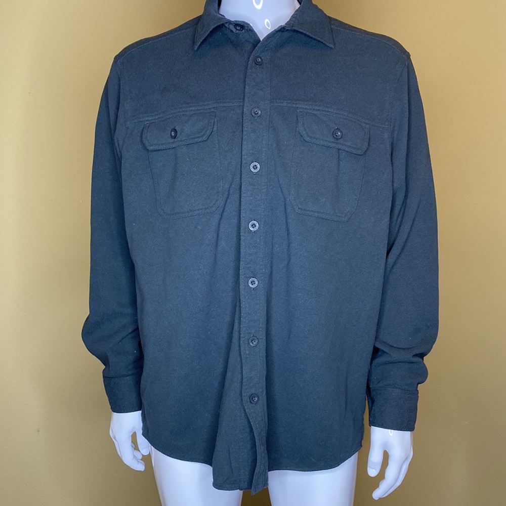 Vineyard Vines Dusty Blue Button Up Sweater | Size M